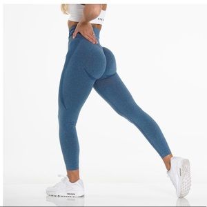 NVGTN slate blue seamless leggings ~S